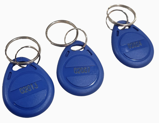 Custom 26-bit Wiegand RFID key fob with logo engraving